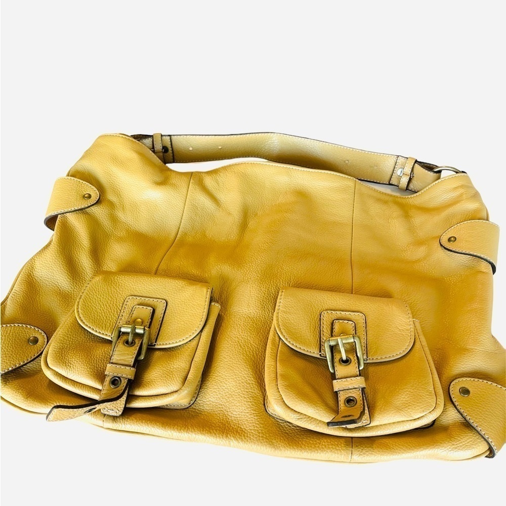 Hype Tan/Apricot Leather Large Bag